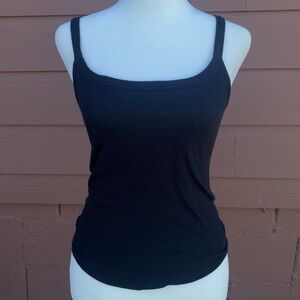 Free People Black Casual Tank Top - Size Small